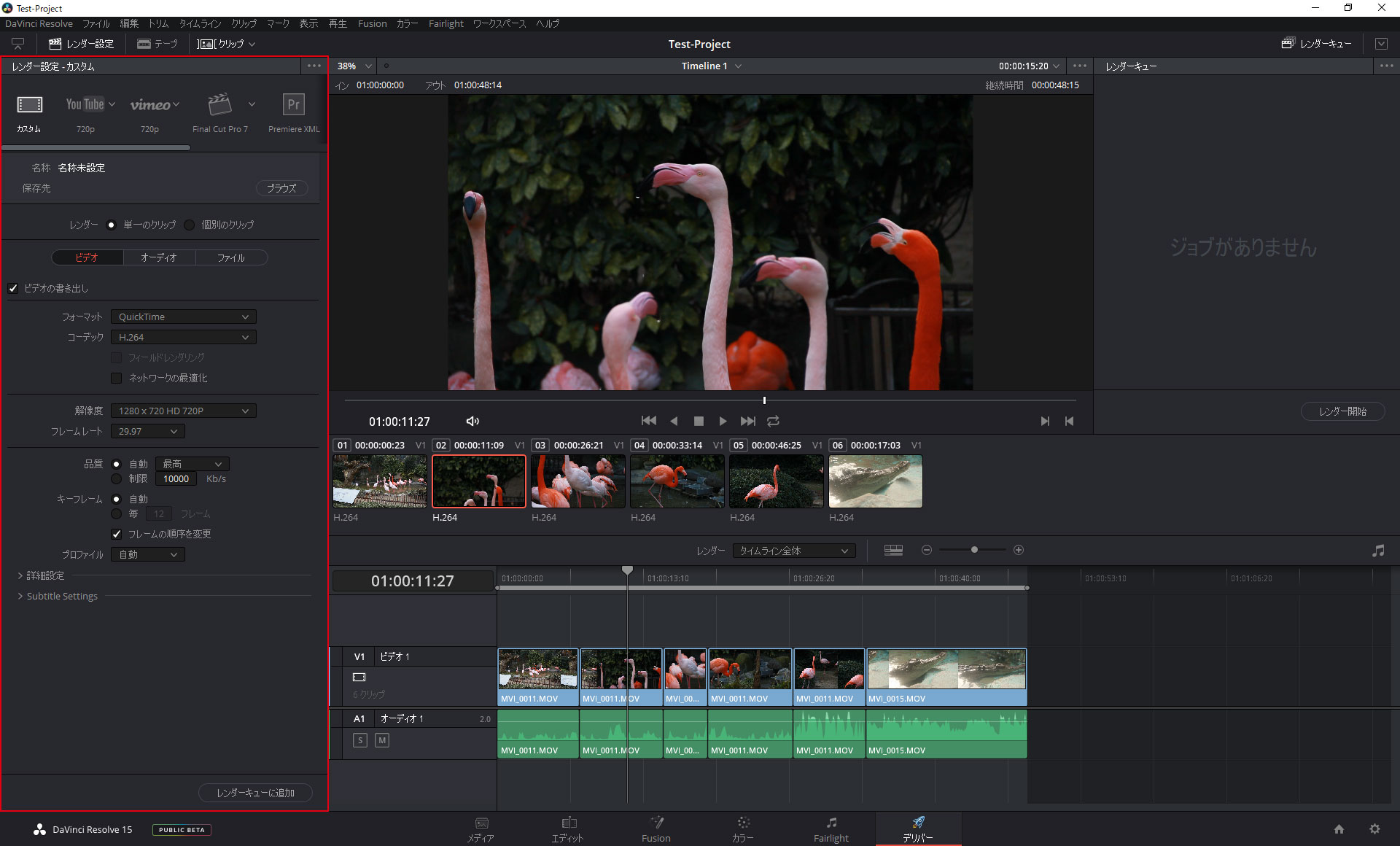 davinci resolve export video