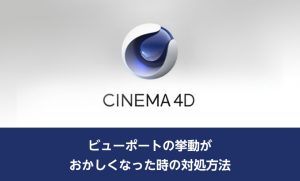 CINEMA 4Dのビューポートの挙動がおかしくなった時の対処方法